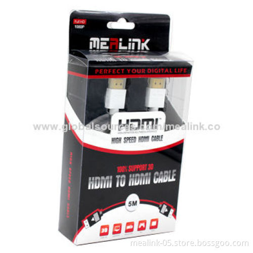 Slim HDMI® Cables with Nylon Protection Layer, High-purity OFC Conductor